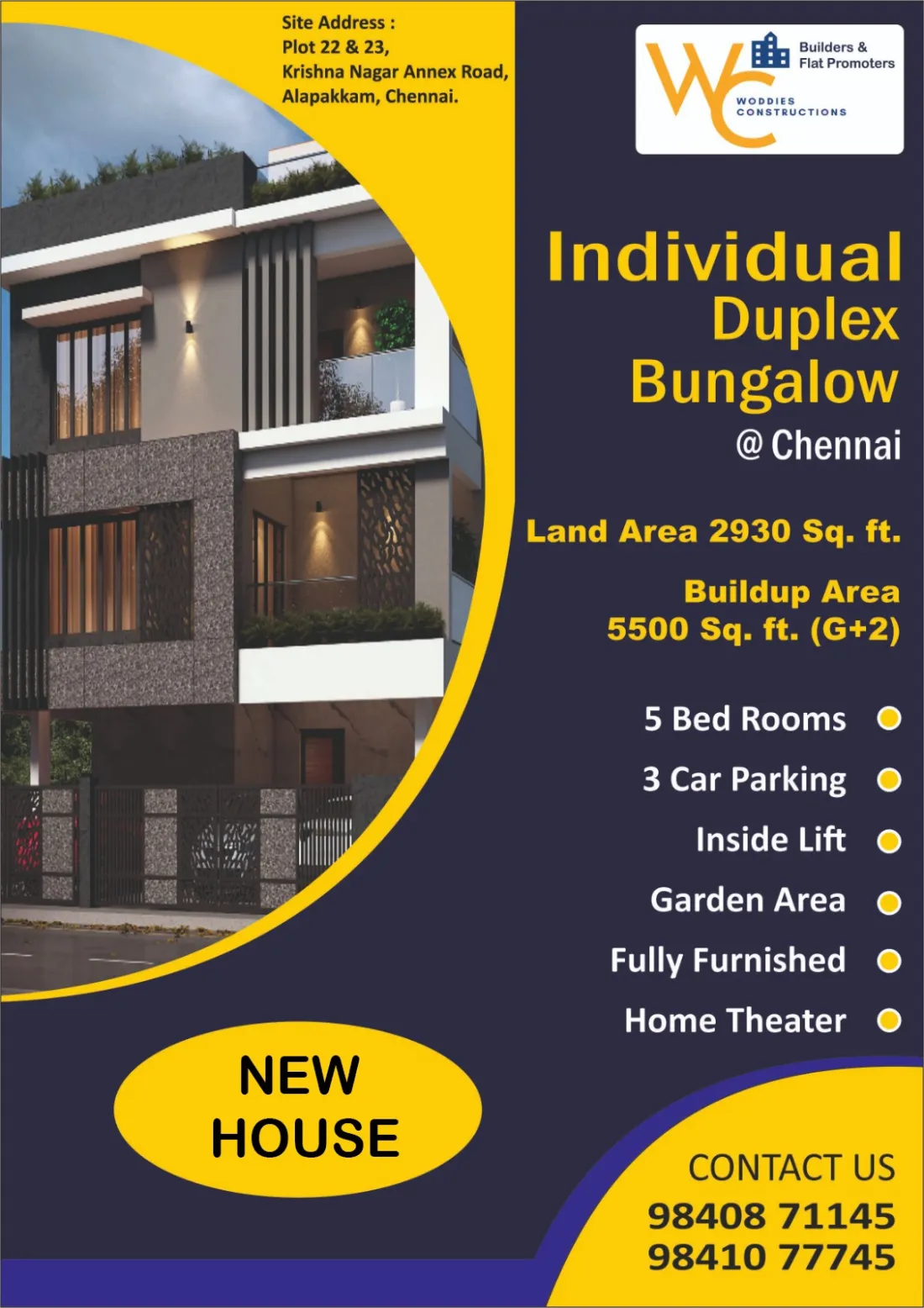 Krishna Nagar Villa - Elevation — Krishna Nagar, Chennai