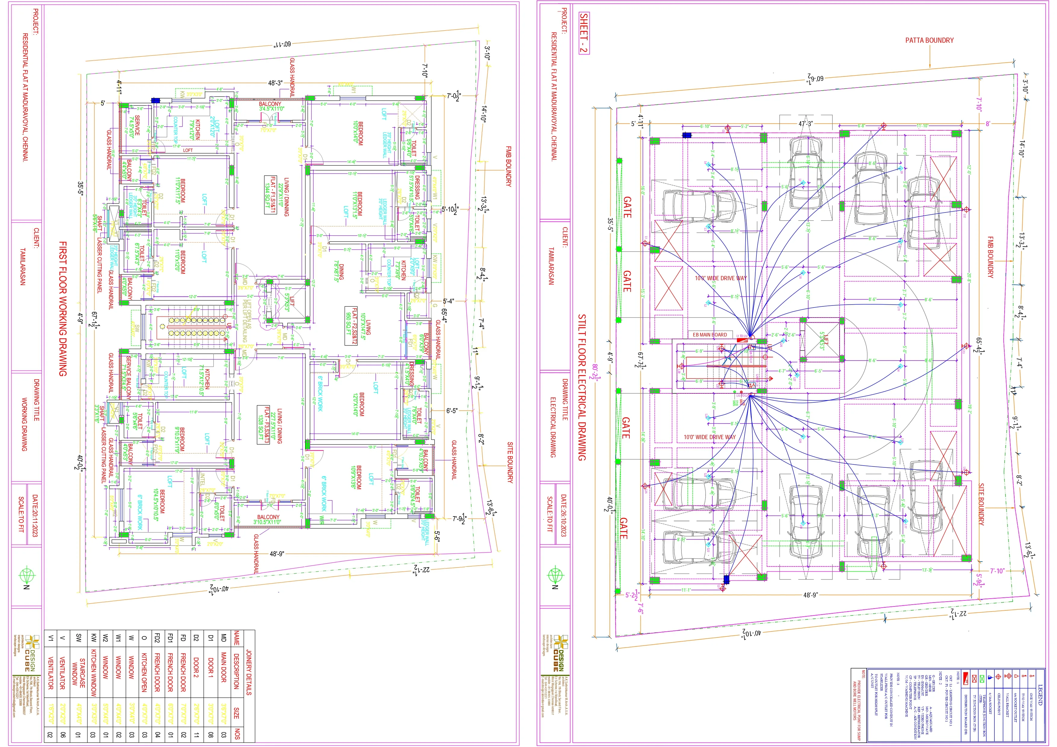 Maduravoyal - Site & Electrical Plan — Maduravoyal, Chennai